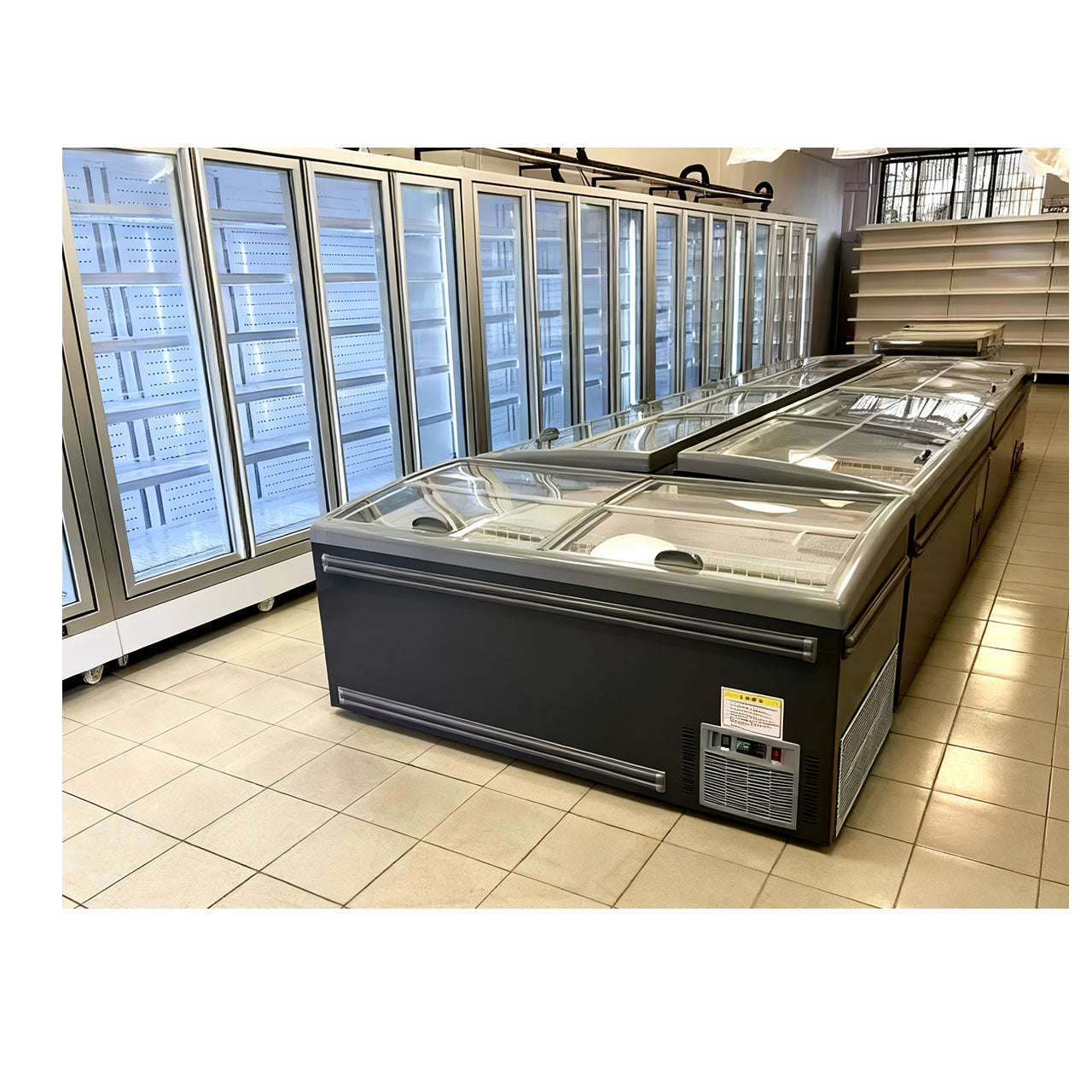 Large-Capacity Single-Door & Multi-Door Horizontal Refrigerator-Freezer with Storage Baskets, Adjustable Temperature, Eco-Friendly & Quiet Operation, Ideal for Freezing Food Storage in Homes, Malls & Stores