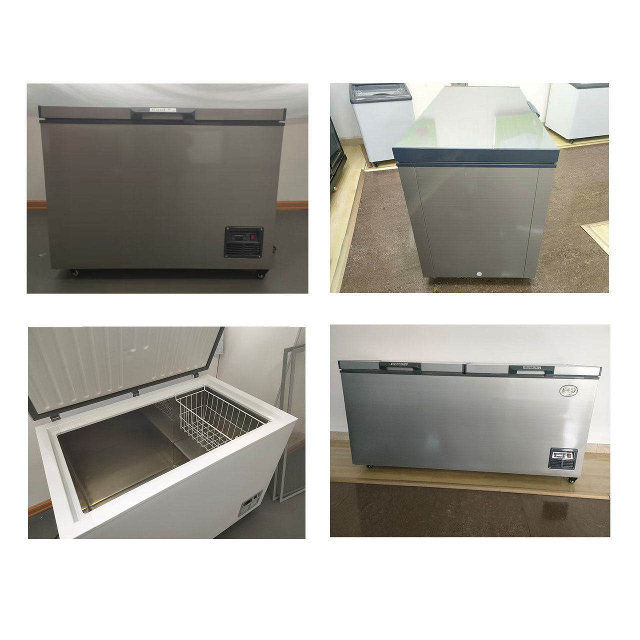-45°C Ultra Low Temperature Chest Freezer, Horizontal Deep Freezer with Digital Thermostat, Frost-Free Commercial Freezer for Lab/Medical/Seafood Storage, Energy-Saving Cryogenic Freezer