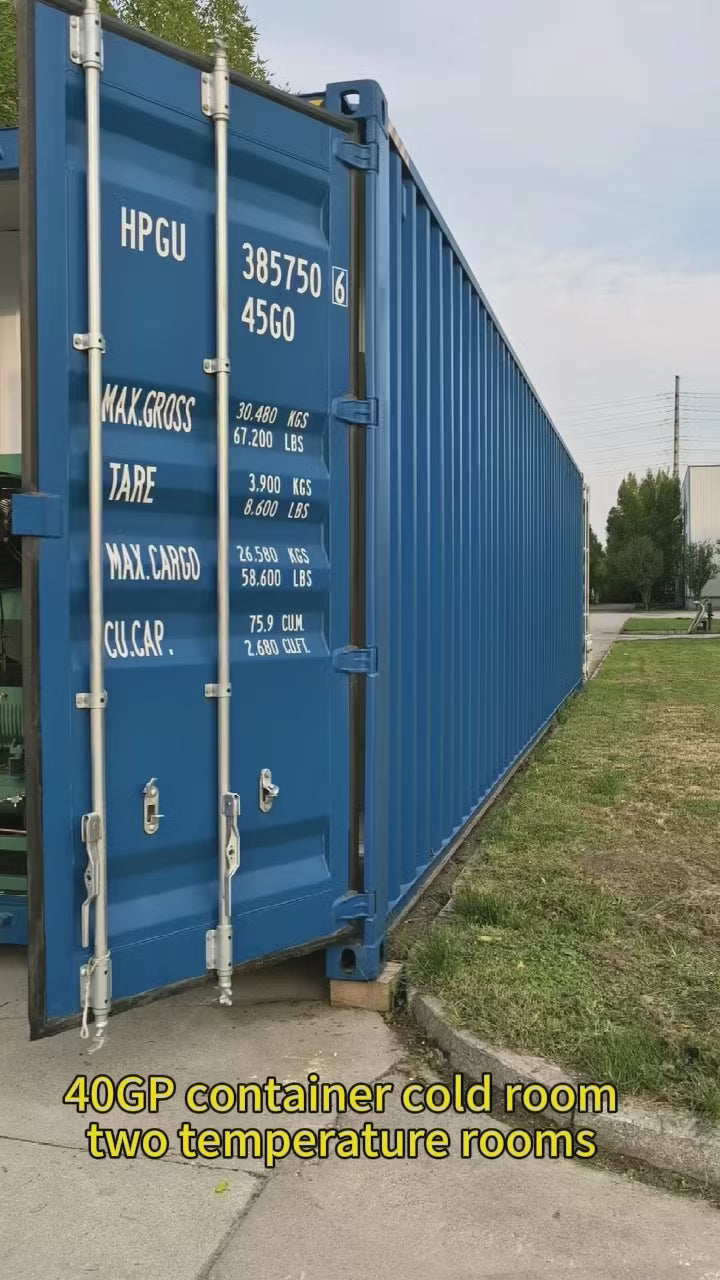20/40ft Container Cold Room | Adjustable Temperature -20°C~10°C for Food Storage, Pharmaceutical Logistics & Industrial Cooling